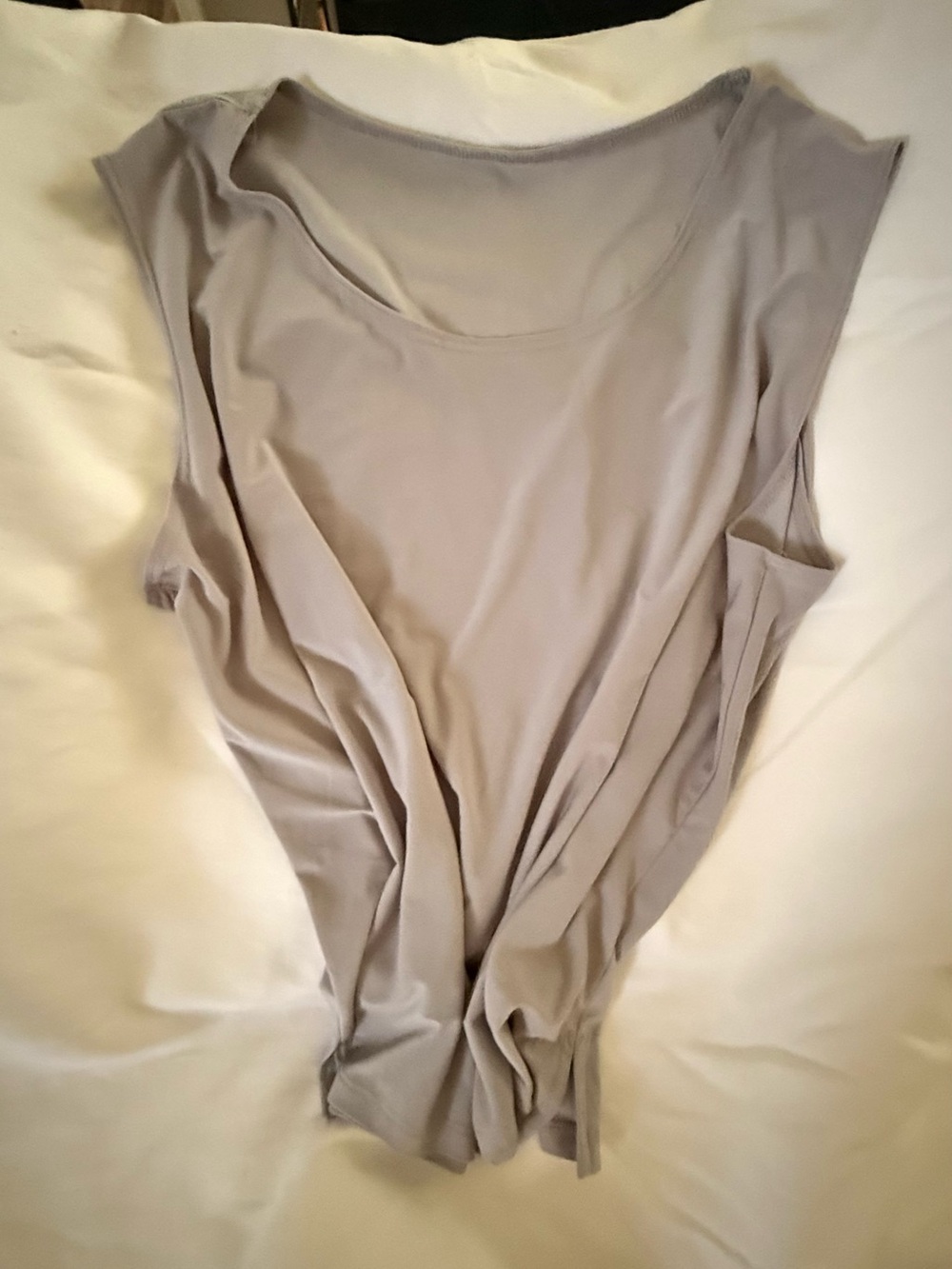 Sleeveless silk blouse